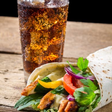 Chicken Combo Gyro at Gyro Shop Dining